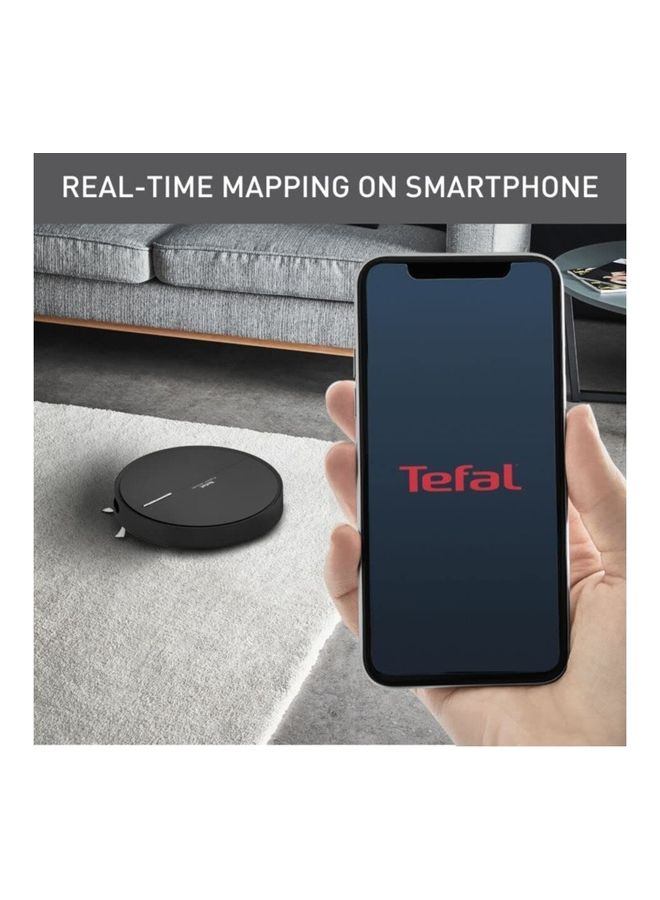 Robot Vacuum Cleaner | X-Plorer Series 60 | Smart Navigation | Ultra Thin and Compact | 4 in 1 Cleaning Action | Aqua Force Mop | Allergy Care | WiFi and Voice Assistant Compatible | 2 Years Warranty 0.4 L RG7445HO Black