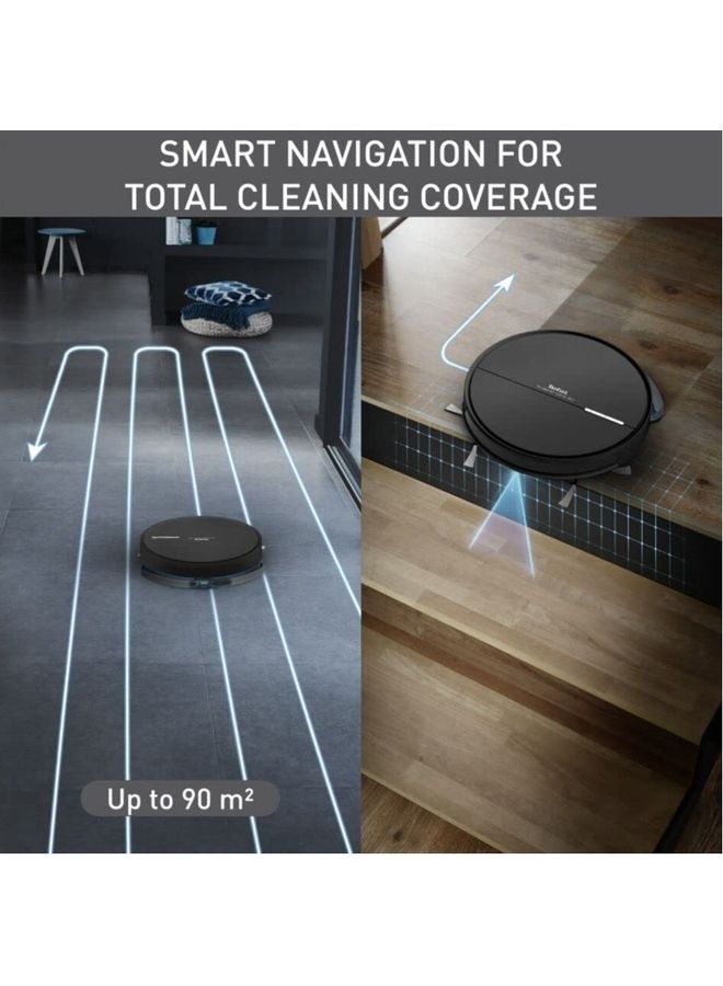 Robot Vacuum Cleaner | X-Plorer Series 60 | Smart Navigation | Ultra Thin and Compact | 4 in 1 Cleaning Action | Aqua Force Mop | Allergy Care | WiFi and Voice Assistant Compatible | 2 Years Warranty 0.4 L RG7445HO Black