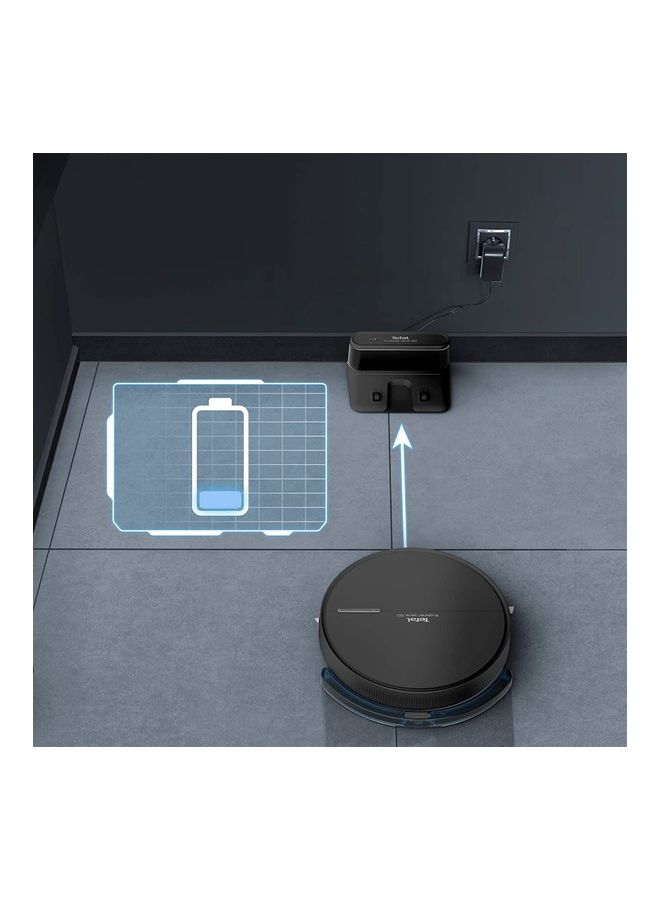 Robot Vacuum Cleaner | X-Plorer Series 60 | Smart Navigation | Ultra Thin and Compact | 4 in 1 Cleaning Action | Aqua Force Mop | Allergy Care | WiFi and Voice Assistant Compatible | 2 Years Warranty 0.4 L RG7445HO Black