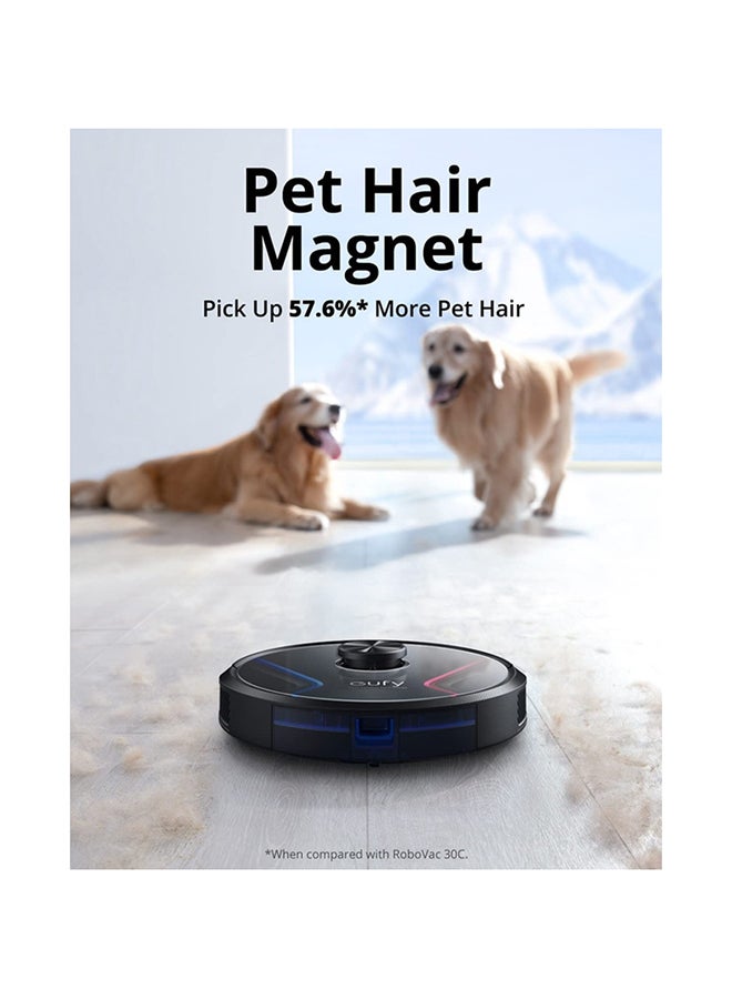 RoboVac X8 Robot Vacuum Cleaner with iPath Laser Navigation, Twin-Turbine Technology Generates 2x 2000Pa Suction, Robotic Vacuum Cleaner with AI. Map 2.0 Technology, Wi-Fi, Perfect for Pet Owner 0.6 L 24 W T2262 Black