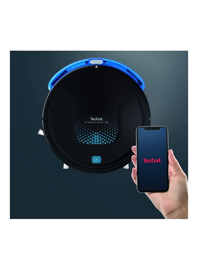 Robot Vacuum Cleaner | X-Plorer Series 45 | active motorized brush | aqua power system | Mop | advanced sensors | durable lithium-ion battery |  2 Years Warranty RG8275HO Black