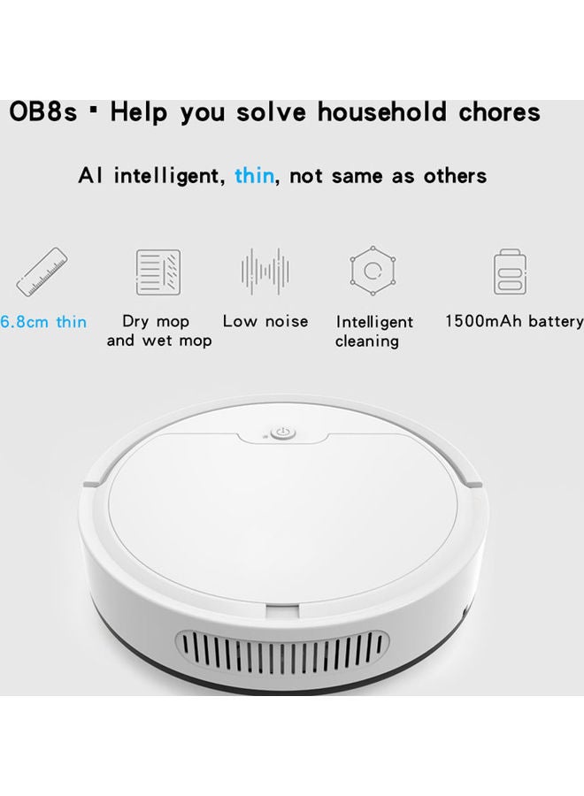 Robotic Vacuum Cleaner 3 W Vacuum218251 White