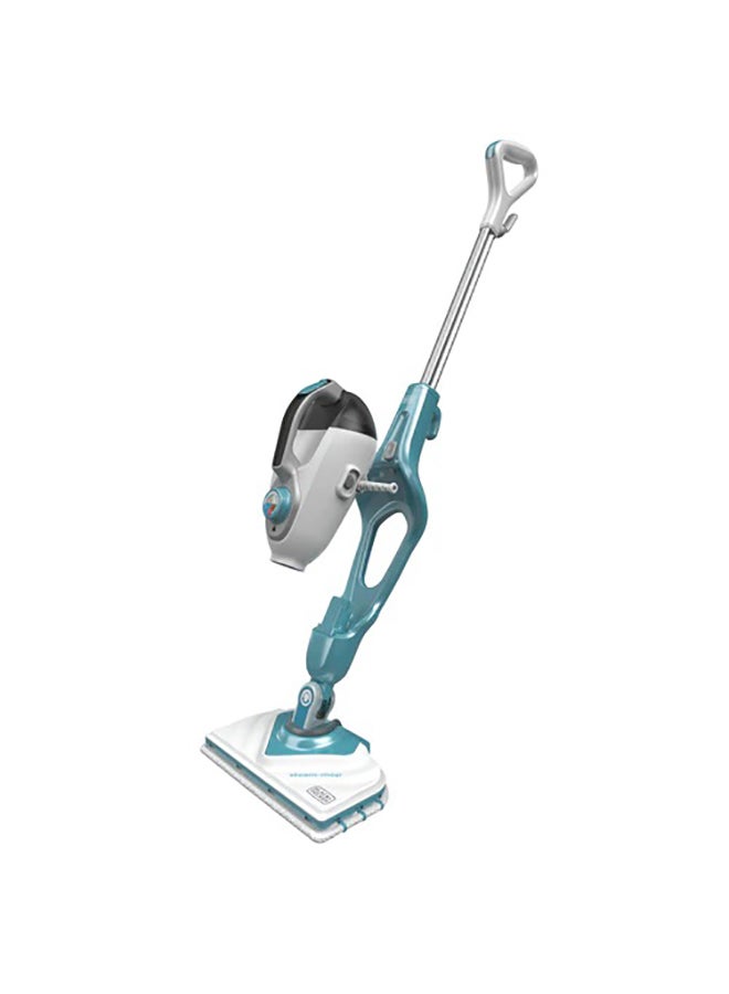 2-In-1 Steam Mop Delta Head And SteaMitt With 15 Accessories 1600 W BHSM1610DSM-GB White/Aqua