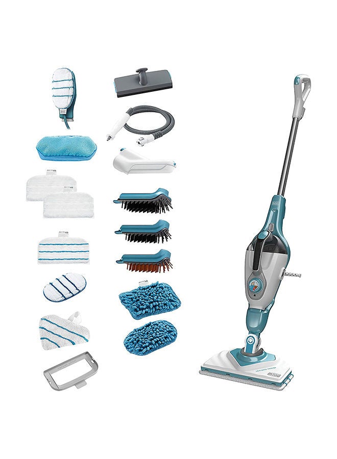 2 in 1 Steam Mop with Delta Head and SteaMitt features 1600 W BHSM1615DAM-GB White/Blue