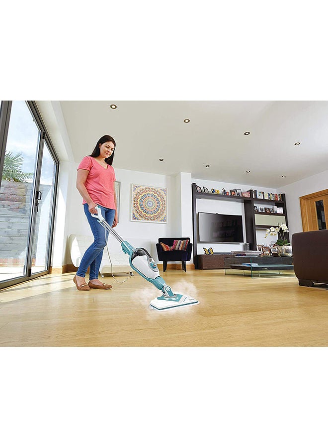 2 in 1 Steam Mop with Delta Head and SteaMitt features 1600 W BHSM1615DAM-GB White/Blue