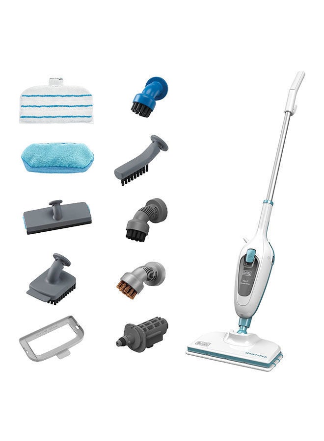 10-in-1 Electric Steam Mop with 10 attachments 1300 W FSMH13E10-B5 White/Blue