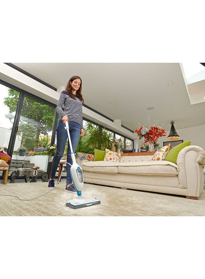 10-in-1 Electric Steam Mop with 10 attachments 1300 W FSMH13E10-B5 White/Blue