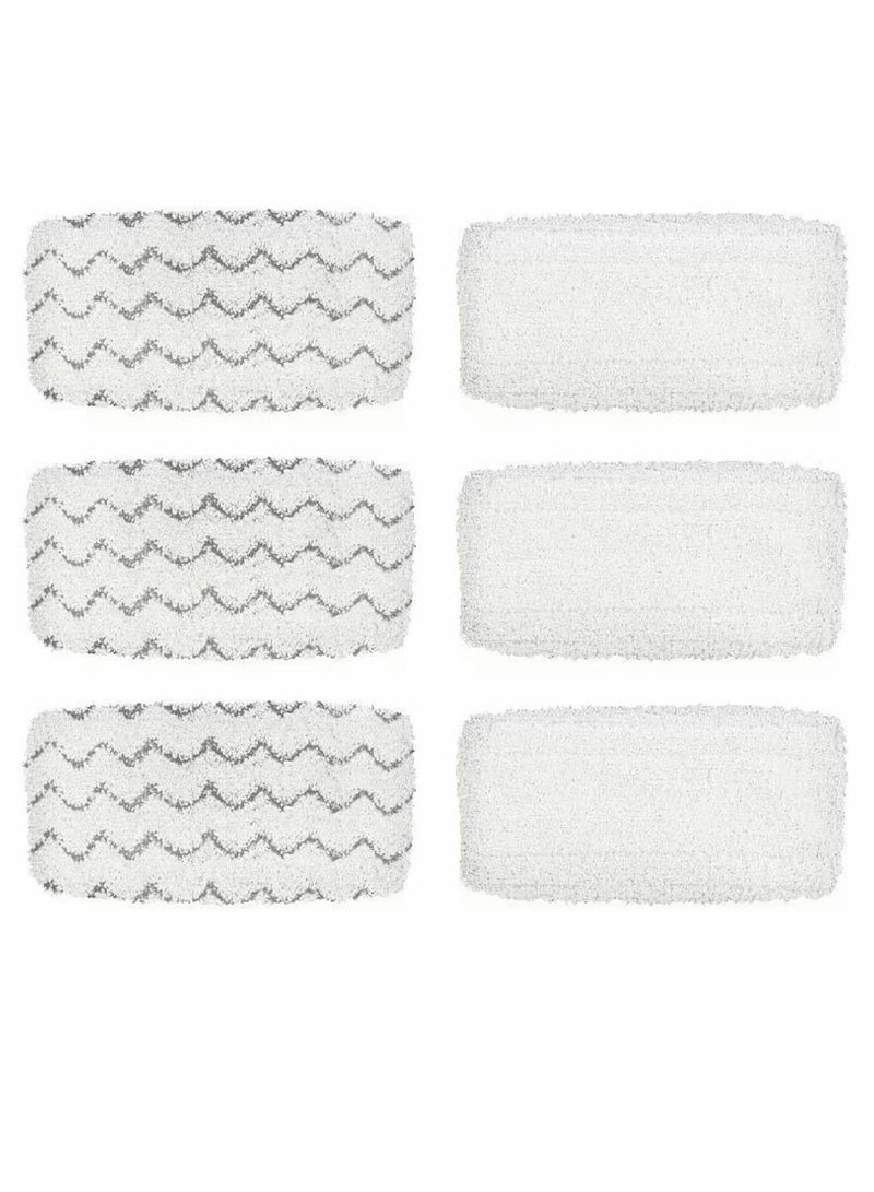 BettaWell Steam Mop Refill Pads For Bissell 1252/1606670/1543/1652/1132M/1530/11326 Symphony Hard Floor Vacuum Cleaner Series (Pack Of 6)