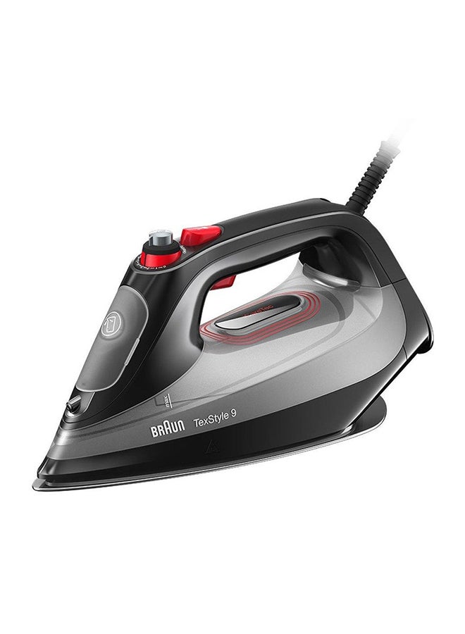Steam Iron, EloxalPlus Free Glid Soleplate, iCare Technology, 230g Steam Shot per Minute, Anti Drip, Self Cleaning, Anti Calc, 330 ml 3100 W SI9281BK Black