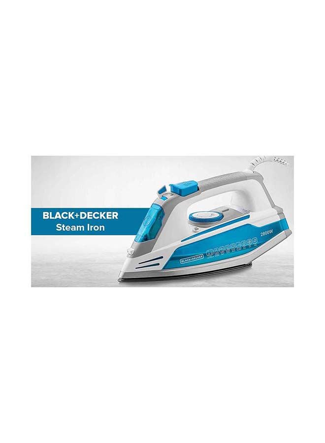 Steam Iron 330 ml 2800 W X2800-B5 Blue/White/Grey