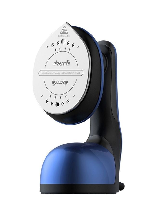2 In 1 Portable Garment Steamer Sterilizer And Ironing Machine 160ml Removable Water Tank Remove Mites Dual-Core Channel Hot Air 1000W Pulse Steam Automatic Power off 160 ml 1000 W HS300 Blue