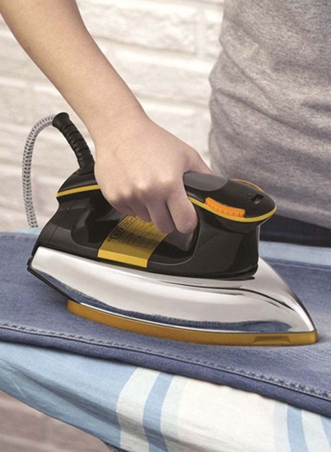 Hand Held Dry Iron Heavy Weight 1200 W F550-B5 Black/Gold/White