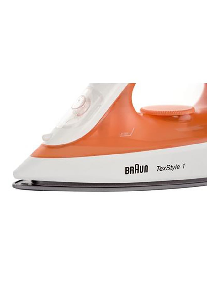 Steam Iron, 120g Steam Shot per Minute, Non Stick Soleplate, Self Clean, 50% Energy Saving, 220 ml 1900 W SI1009OR Orange/White