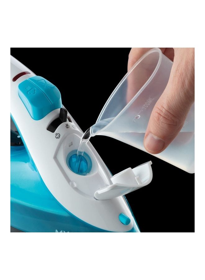 Steam Iron ,Ceramic Soleplate, 260ml Tank, 2m Cord, Self-Clean 260 ml 1800 W 25580 Blue