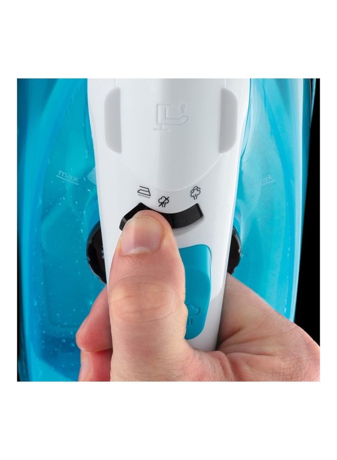 Steam Iron ,Ceramic Soleplate, 260ml Tank, 2m Cord, Self-Clean 260 ml 1800 W 25580 Blue