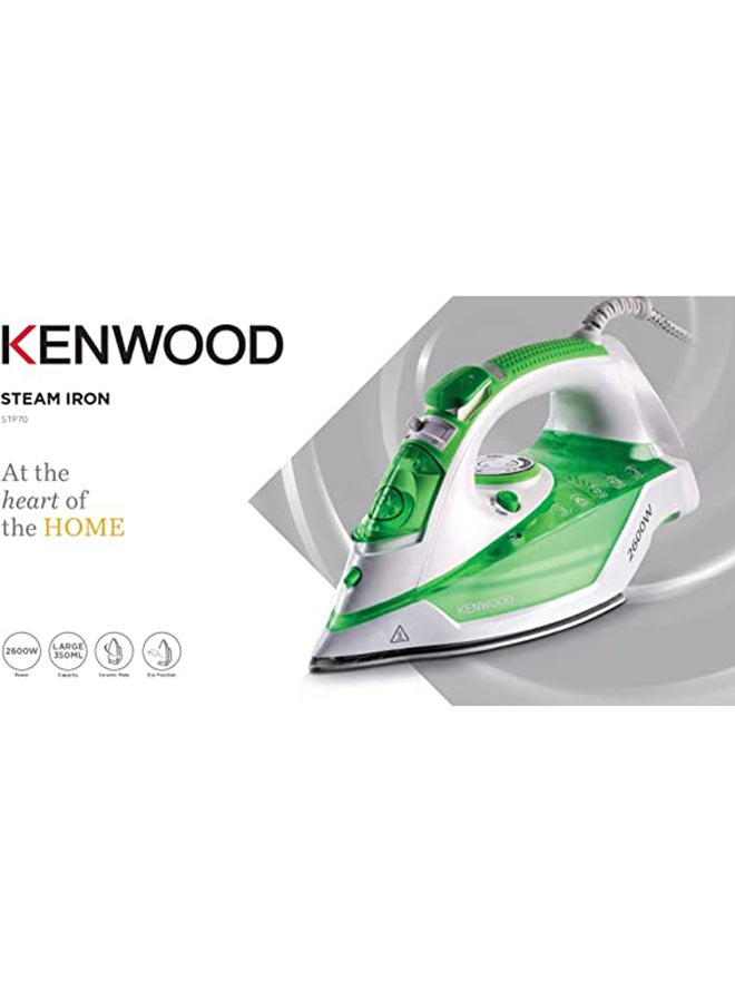 Ceramic Steam Iron 350 ml 2600 W STP70.000WG Green