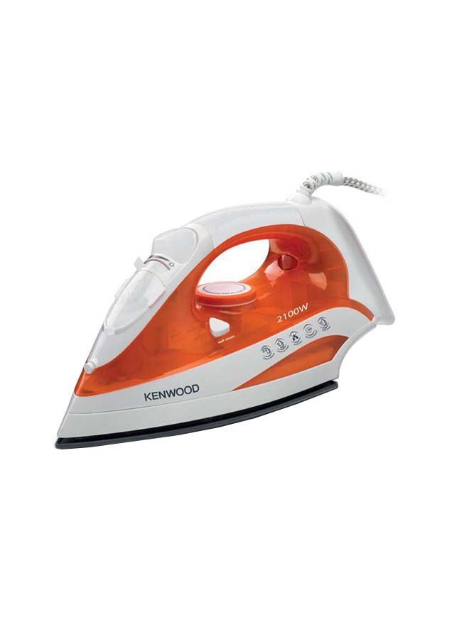 Steam Iron, Scratch Resist, Ceramic Soleplate, Anti Drip, Self Clean Function, Water Spray, 130G Steam Shot, 300 ml 2100 W STP50.000WO Orange