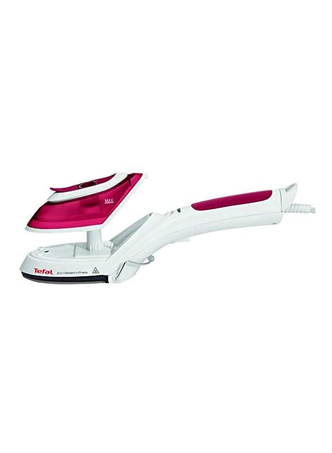 Garment Steamer | Steam N Press Handheld Garment Steamer |Perfect Steam and Press | Steamer Clothes | 2 Years Warranty 70 ml 1090 W DV8610M1 White/Red