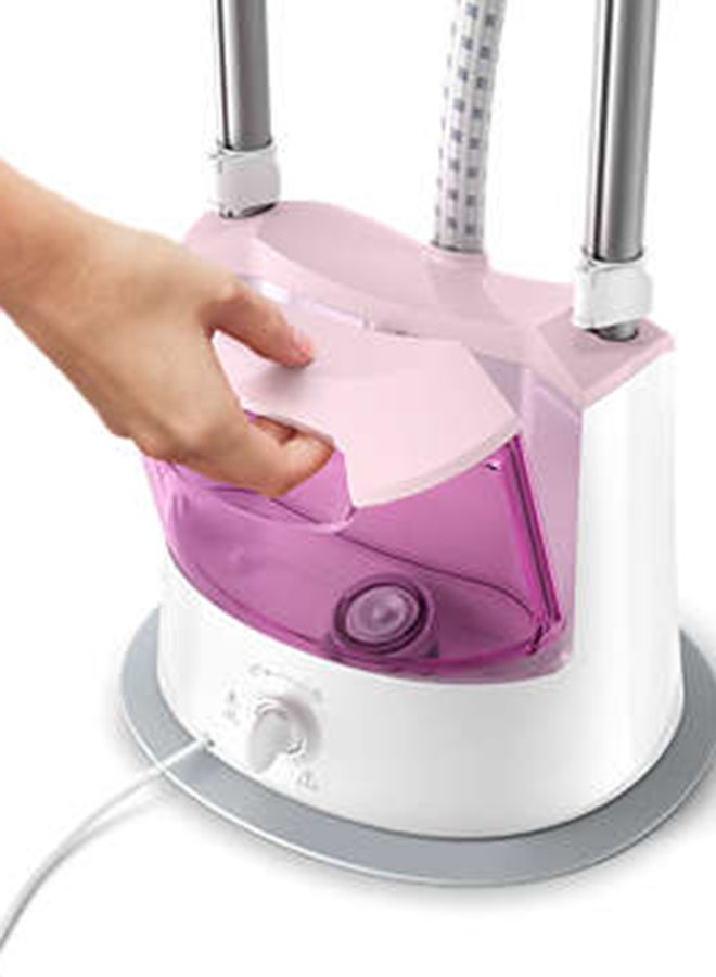 Stand Steamer 1.4 L 1800 W GC485/46 White/Pink