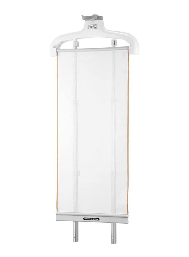 Twin Pole Garment Steamer, Fast Heating, 35g/min Steam Rate, 6 Steam Levels, Stainless Steel Head, Auto Cut-Off,Extended Steaming Capacity, 1.5 L 2400 W GST2400-B5 White/Gold