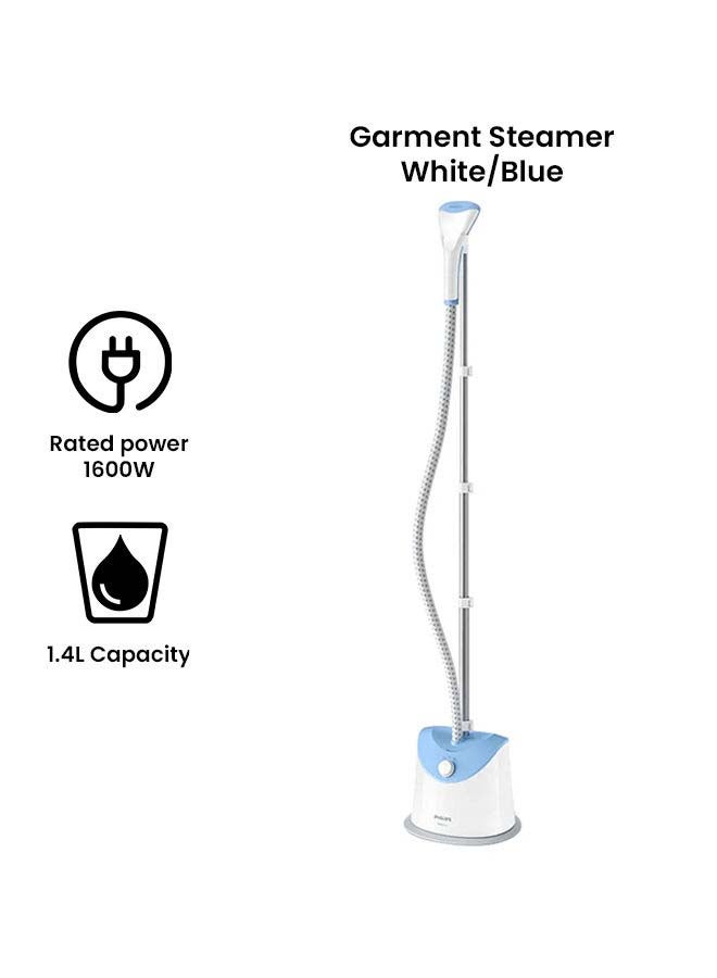 Easy Touch Stand Steamer 1.4 L 1600 W GC482/26 White/Blue