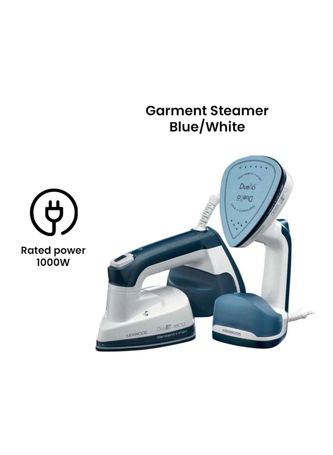 Garment Steamer With Iron 180ml 0.18 L 1000 W GSP40.000WB Blue/White