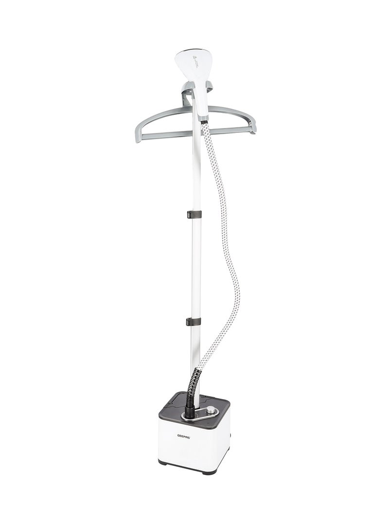Garment Steamer Thermostat Protection1.3L Water Tank Powerful Steam Aluminium Pole Heating Time: 35-45 Seconds 11 Positions 1.3 L 2000.0 W GGS25033 White/Grey