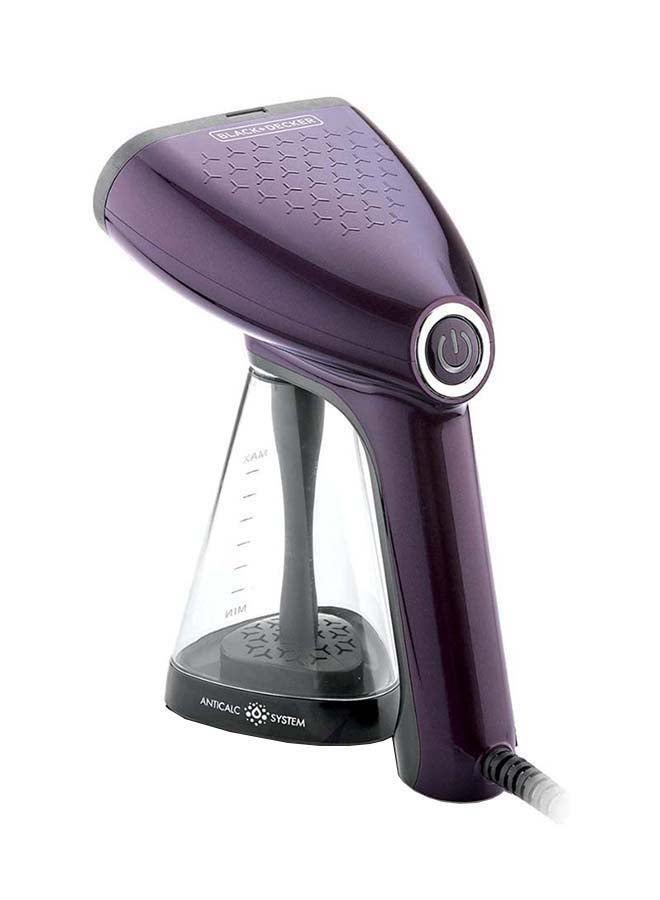 Portable Garment Steamer, Universal Bottle Adapter, Fine Mist Spray, Ergonomic Compact Design, Effective on All Fabrics, 0.26 L 1500 W HST1500-B5 Dark Purple