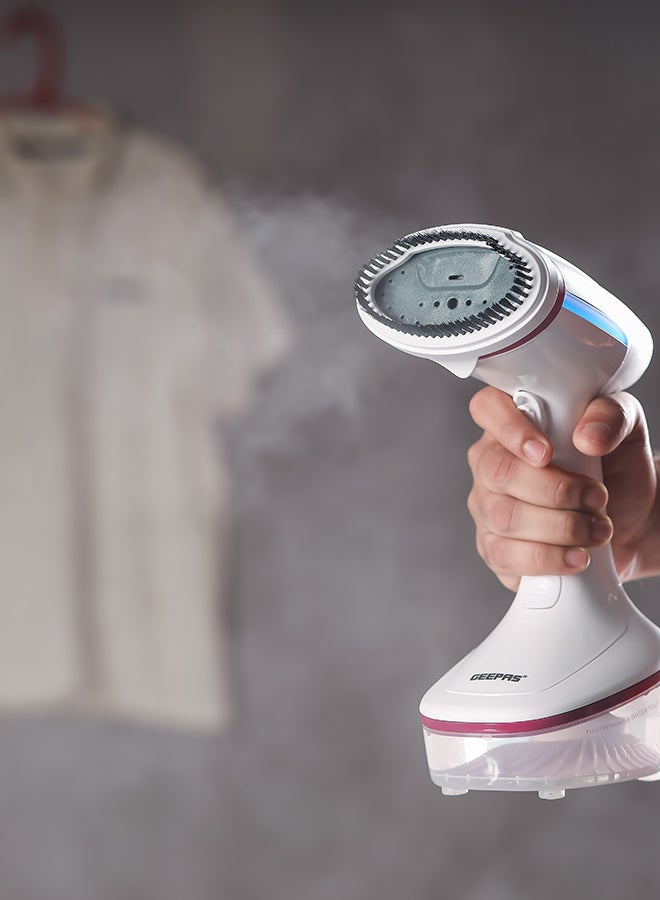 Handheld Garment Steamer , Fast Heating with Auto Shut-Off| Suitable for All Kinds of Fabric and Safe for Delicate Fabrics| Equipped with Ceramic Head and Detachable Water Tank| 2 Years Warranty 0.2 L 1630 W GGS25021 White, Grey, Red