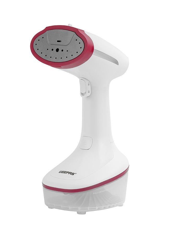 Handheld Garment Steamer , Fast Heating with Auto Shut-Off| Suitable for All Kinds of Fabric and Safe for Delicate Fabrics| Equipped with Ceramic Head and Detachable Water Tank| 2 Years Warranty 0.2 L 1630 W GGS25021 White, Grey, Red
