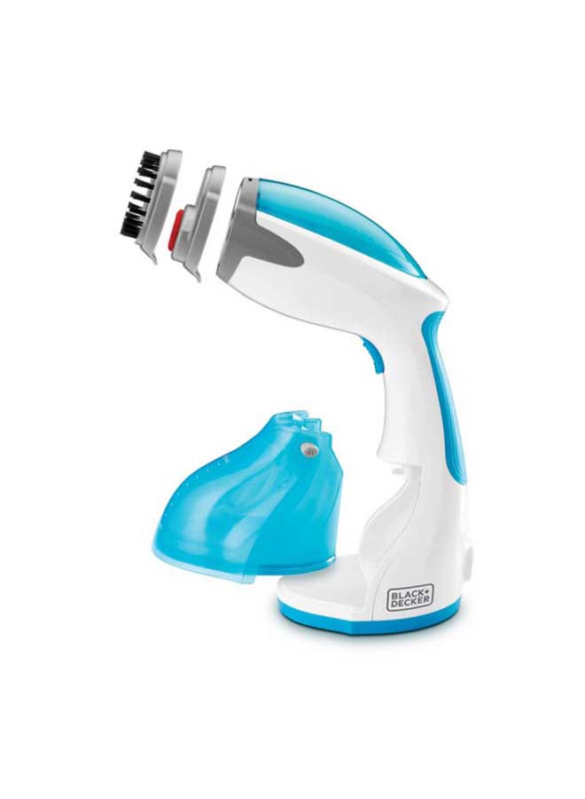 Handy Garment Steamer, Fast Heat-Up in 35 Seconds, 260ml Detachable Tank, Anti-Drip Technology, Continuous Steam Lock, Compact Design, Versatile Accessories, 0.26 L 1200 W HST1200 Blue/White