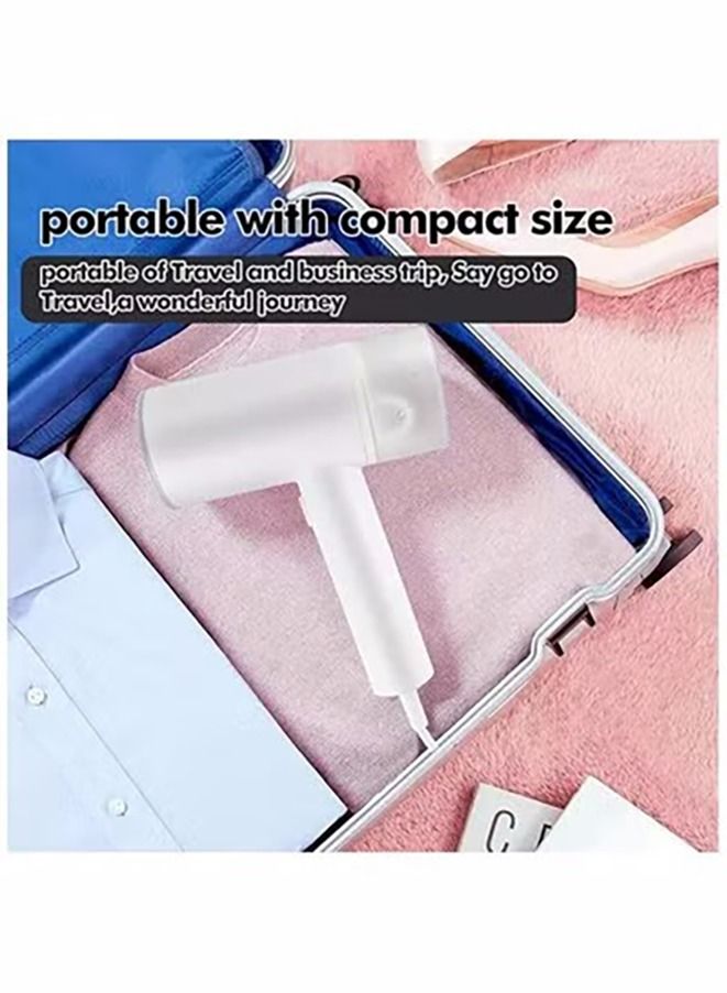 Powerful Handheld Clothes Steamer, 1200W Portable Hand Held Garment Steam Iron for Fabric, Perfect for Home and Travel (White)