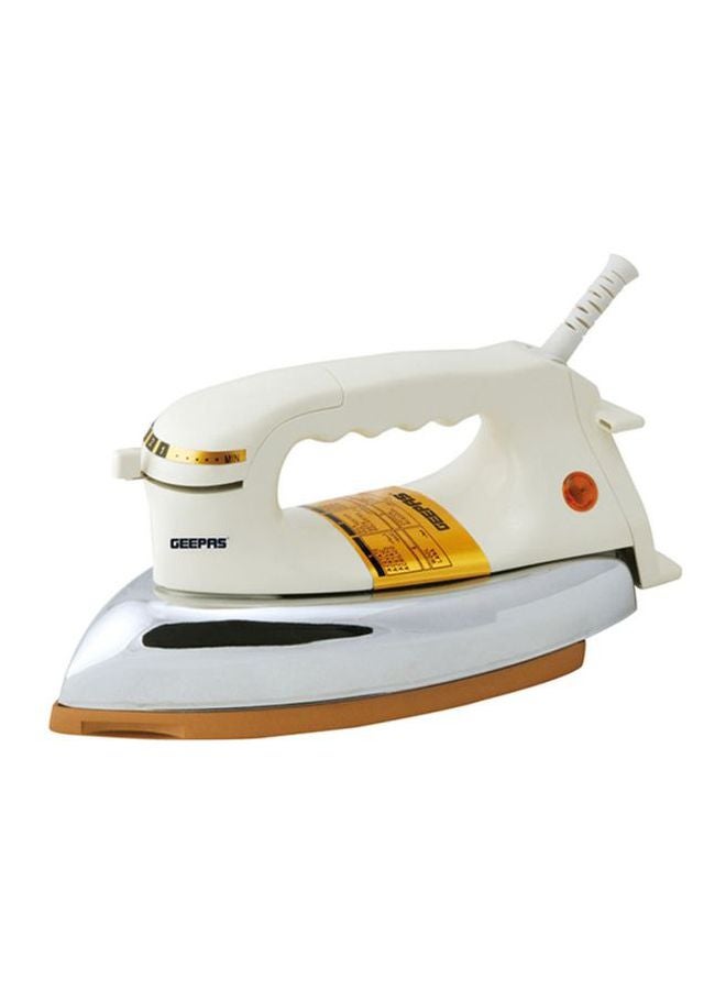 Automatic Dry Iron- Durable Teflon Plated Sole Plated| Auto Shut Off, Temperature Setting Dial, Overheat Protection 1200.0 W GDI2780 Beige/Silver