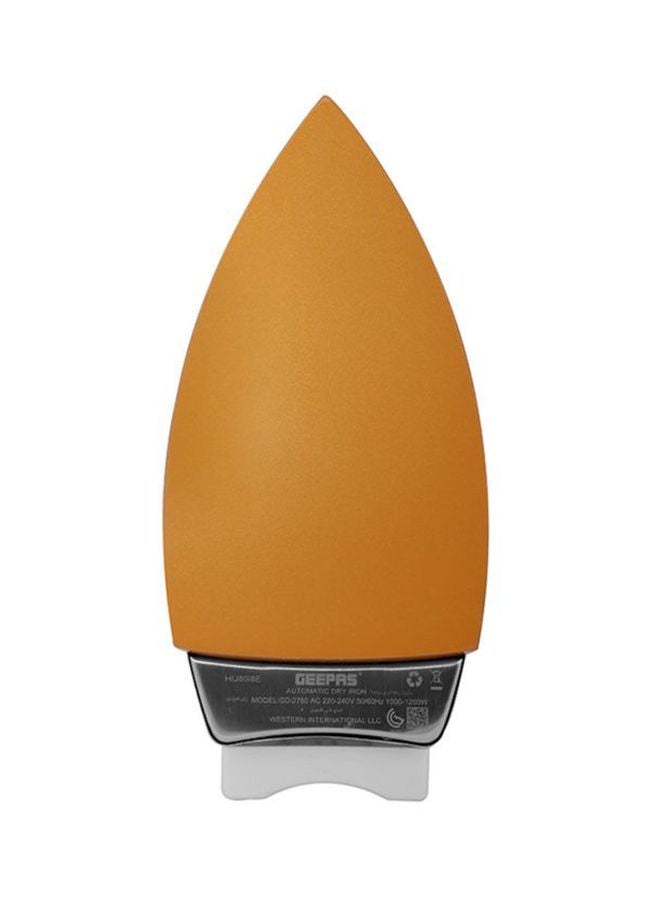 Automatic Dry Iron- Durable Teflon Plated Sole Plated| Auto Shut Off, Temperature Setting Dial, Overheat Protection 1200 W GDI2780 Multicolour