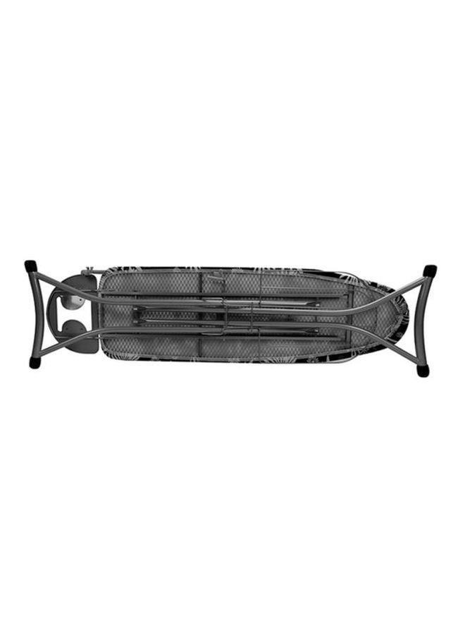 Ironing Board With Cloth Rack 100% Cotton Cover 7Mm Foam Pad Assorted Colors Grey/White 122x38cm