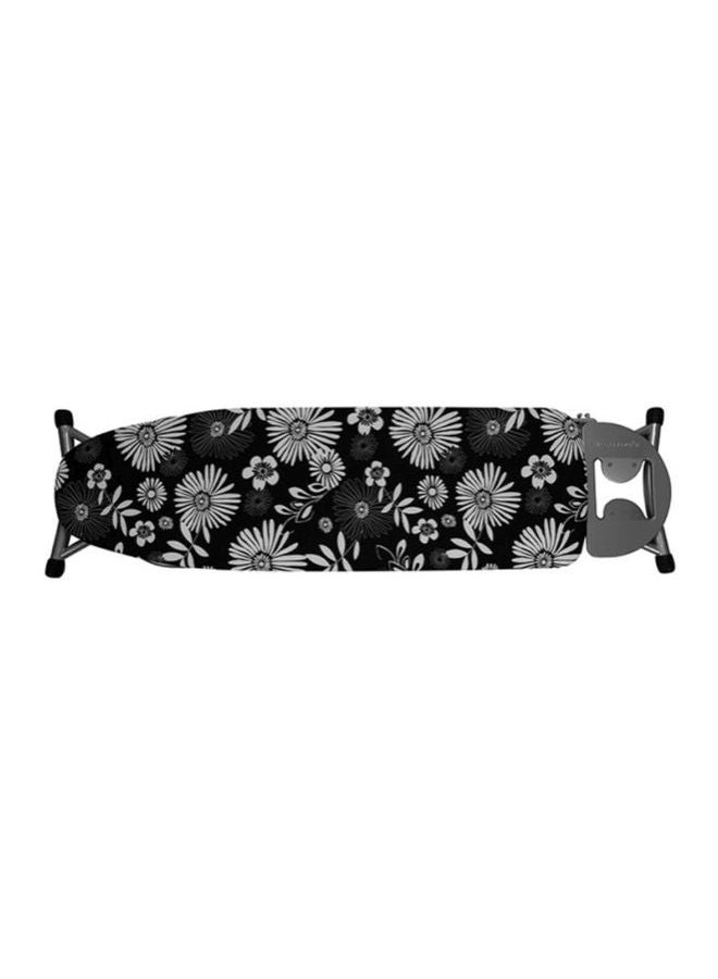 Ironing Board With Cloth Rack 100% Cotton Cover 7Mm Foam Pad Assorted Colors Grey/White 122x38cm