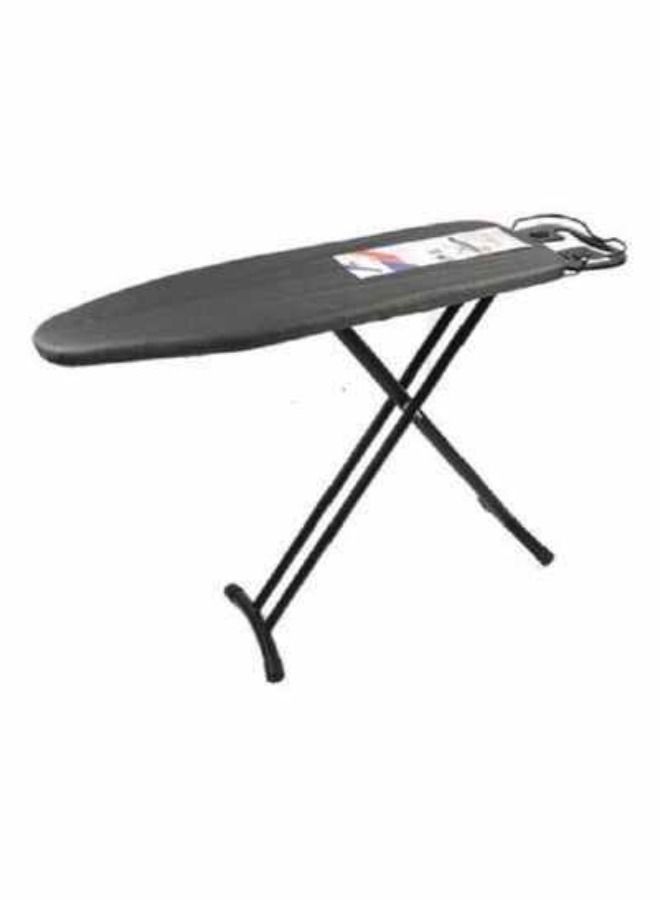 Adjustable Ironing Board with Steam Iron Rest Black 91 x 32cm