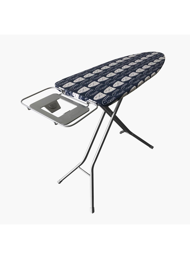 Metal Ironing Board Blue/White/Silver 122centimeter
