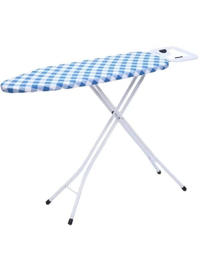 Ironing Board With Steam Iron Rest Heat Resistant Adjustable Height And Lock System Assorted Colors Cotton Cover Iron Board With Cover Pad Multicolor