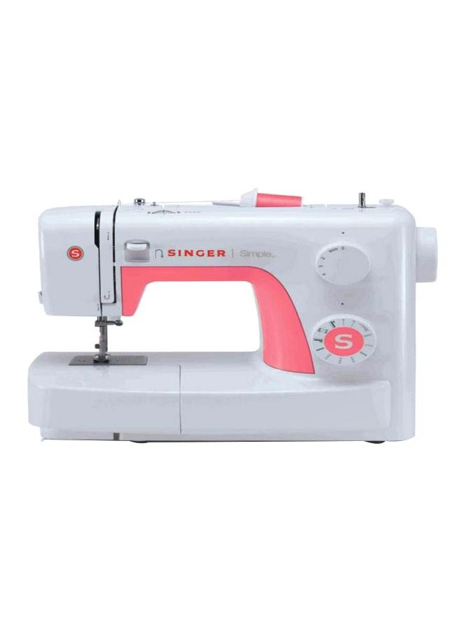 Simple Electric Sewing Machine 3210 White/Pink/Chrome