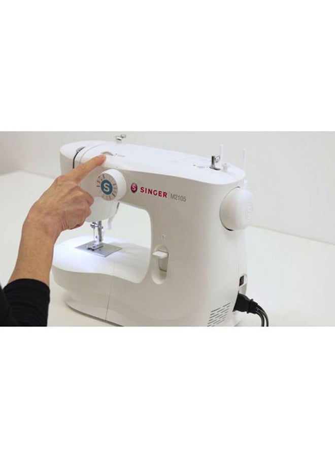 Electric Sewing Machine M2105 White/Silver