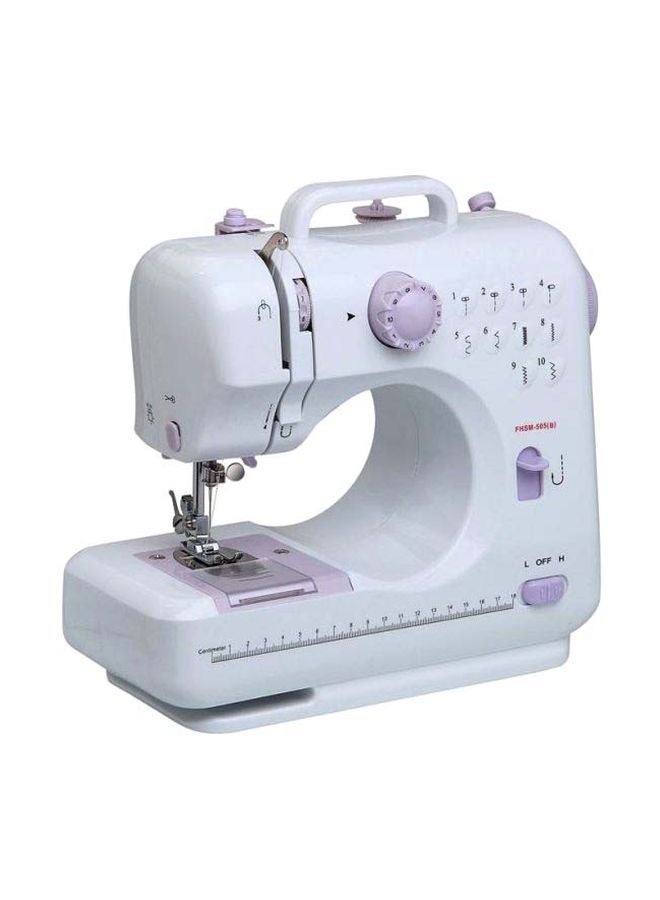 Multi-Functional Mini Household Plastic Sewing Machine 2724336639526 White/Purple