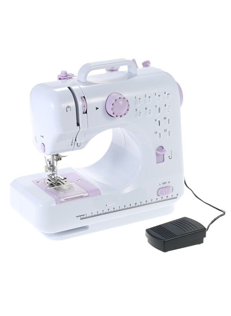 Mini Portable Sewing Machine Electric Household Crafting Mending Sewing Machines 12 Stitches 2 Speed