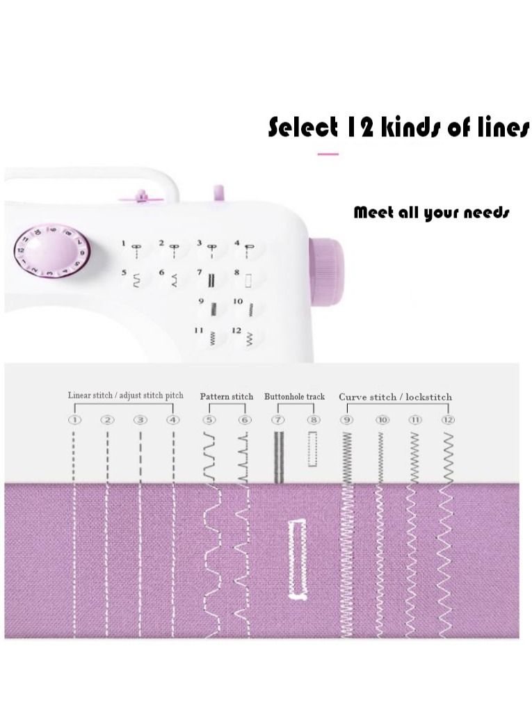 Household Electric Sewing Machine-505 White