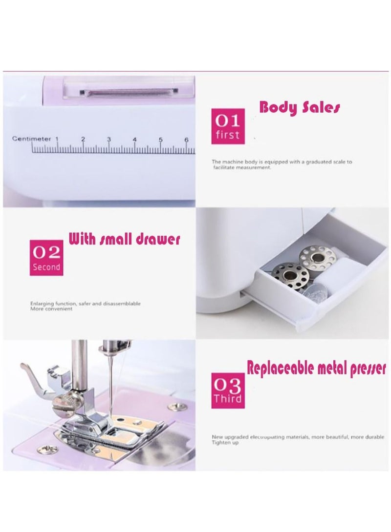 Household Electric Sewing Machine-505 White