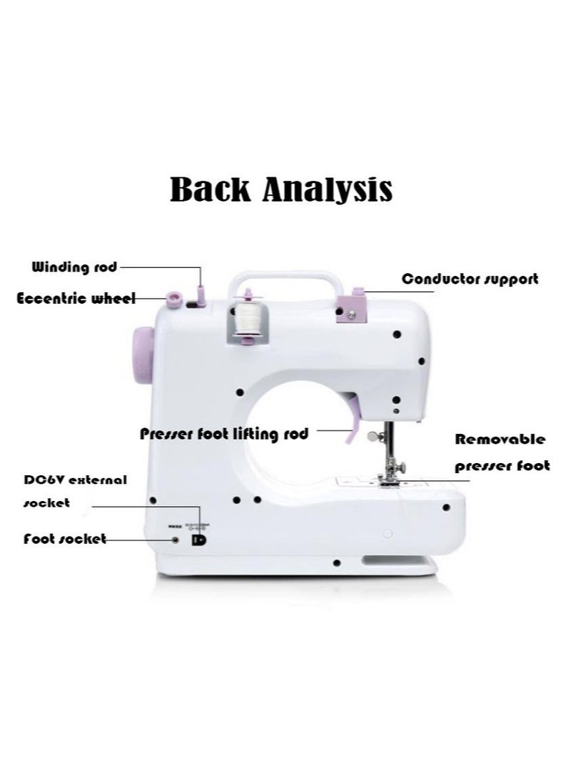 Household Electric Sewing Machine-505 White