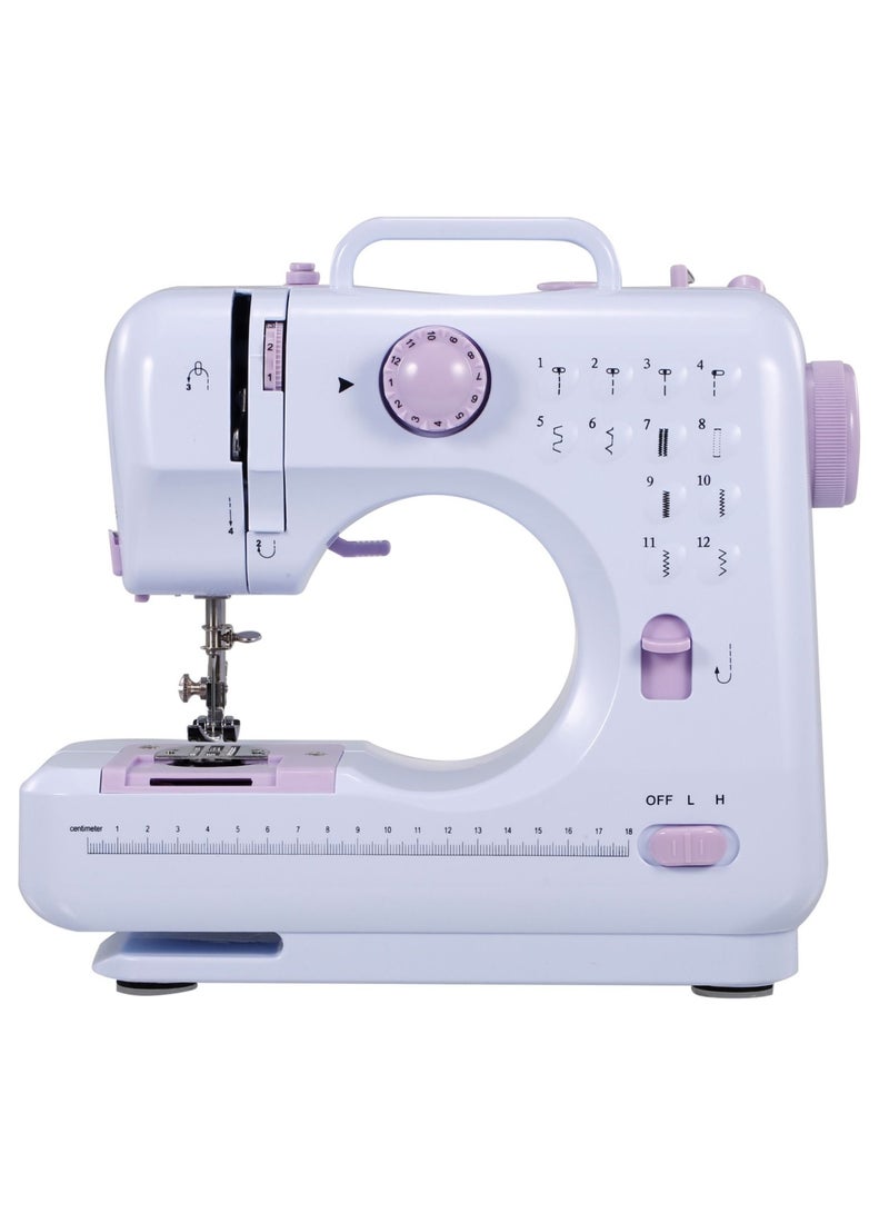 Portable Sewing Machine Double Speeds for Beginner Art Craft 12 Stitches