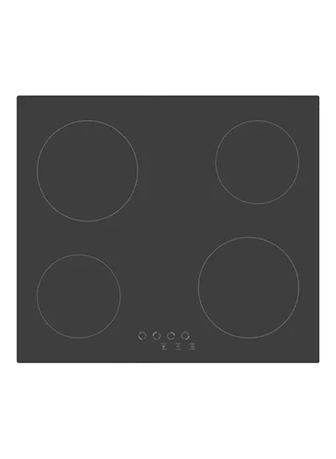 60 cm Vitro Ceramic Built-in Hobs, Black Ceran Glass Top, LED Illuminated Touch Panel, Child Safety Lock,Automatic Safety Cut-Out, Easy Cleanable High-Resistance Glass Surface, 9-Power Stages, Premium Kitchen Cooking Solution NBH6041VH Black