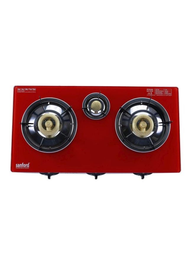 3-Burner Gas Stove SF5364GC 3B Red/Silver