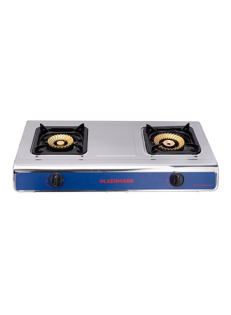 Gas Cooker Two Burner Stainless Steel Top Auto Ignition System OMK2352